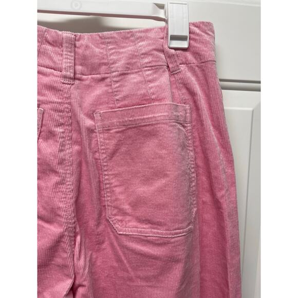 Maeve by Anthropologie The Colette Pant Corduroy pink wide leg cropped size 31 - Picture 6 of 7